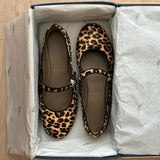 MQTIME  -  Fashion Round Toe  Mary Jane Flats Shoes Women Leopard Print Shallow Shoes Buckle Ballet Footwear Ladies Moccasins Shoes