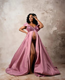 MQTIME  -  Stunning Sequin Maternity Dress Belly-Showcasing Illusion Dress for Baby Bump, Perfect for Photo Shoot & Baby Shower Pregnancy