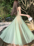 MQTIME  -  Summer Green Mesh Luxury Two Piece Dress Sets Women Elegant Bodycon Chic Fesitval Party Dress 2024 Korean Vintage Evening Dress
