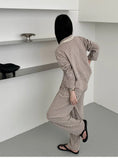 MQTIME  -  Women's Flannel Pajama Set - Oversized and Slim-Fitting Cozy and Warm for Fall/Winter with Color-Blocking Plaid Lapels