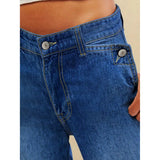 MQTIME  -  Women Wide Leg Jeans Tassel Fashion Plus Size Ladies Jeans Slimming Fit Flared Denim Pants Mid-Waist Flare Jeans Streetwear
