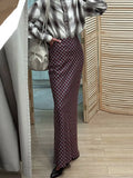  MQTIME  -  Vintage Plaid Slim Long Fishtail Skirts Women High Waist Zipper Hip Package Skirt 2026 Spring Lady Commute All-match Clothes