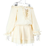  MQTIME  -  Off Shoulder Ruffles Patchwork Strapless Bodycon Mini Dress Women's Solid Sexy Outfit Party Clubwear Sexy Club Dresses