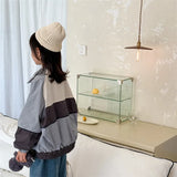 MQTIME  -  Spring Autumn Children Casual Jackets Clothes Boy Letter Long Sleeved Zipper Coats Girls Preppy Style Windbreaker Outerwear