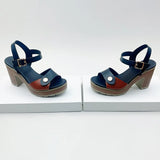 MQTIME  -  Fashion Large Size Sandals Women's Summer New European and American Thick Heel One-word Buckle High Heels