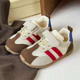 MQTIME  -  Spring Children Boy Girls Contrast Color Mesh Breathable Training Shoes Kids Toddler Soft Sole Lightweight Running Trainers