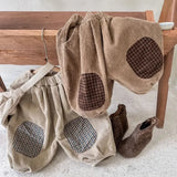 MQTIME  -  Autumn New Kids Corduroy Pants 1-6Y Trendy Boys Elastic Waist Trousers Korean Loose Children's Clothes Girls Baby Harem Pants