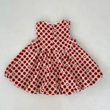 MQTIME  -  New autumn baby clothing, 0-3 year old girls, polka dot vest flower bud dress