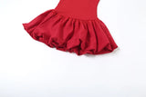  MQTIME  -  Spring New Product Low Neck Off Shoulder Waist Suspender Dress Women