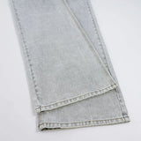  MQTIME  -  Fashion Low-rise Wide-leg Casual Light-colored Jeans New Street Personality Straight Trousers Baggy Jeans