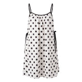  MQTIME  -  y2k Beach Dress Sexy Women Polka Dot/Striped Square Neck Spaghetti Strap Sleeveless Mini Dress Party Dresses Streetwear
