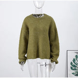  MQTIME  -  New Hooded Pockets Sweater For Women Elegant Long Sleeve Knitted Pullovers 2026 Autumn Cozy Casual Lady Jumper Street Chic Tops