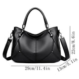 Mqtime New Luxury Designer Purses and Handbags Soft Leather Shoulder Bags for Women Ladies Fashion High Quality Crossbody Sac Tote Bag
