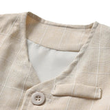 MQTIME  -  Autumn Spring Toddler Boy Clothes Kids Boys Wedding Suits Striped Vest + White Shirt + Pants Boy Outfits Children Outerwear