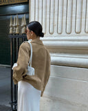 MQTIME  -  Ladd Vintage Suede Autumn/winter Design Sense Blazer with A Loose Collar and A Relaxed Temperament Commuter Jacket