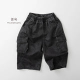MQTIME  -  Spring New Children Casual Pants Girls Vintage Cargo Pants Solid Baby Boy Harem Pants Kids Trousers Infant Clothes
