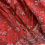 MQTIME  -  Boho Long-sleeved Dress V Neck Rayon Summer Short Dress Femme Hippie Printing Mini Dress Flare Sleeve Chic Vestidos