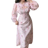  MQTIME  -  Elegant Women Luxury Formal O-Neck Maxi Dress Fashion Long Sleeve Evening Ladies Street Party Vestidos 2026 Spring Summer