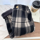MQTIME  -  Kids Baby Boys Plaid Pant Elastic Waist Thicken Toddler Boys Warm Harem Pant New Winter Casual Infant Boys Wool Pant