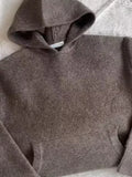  MQTIME  -  New Hooded Pockets Sweater For Women Elegant Long Sleeve Knitted Pullovers 2026 Autumn Cozy Casual Lady Jumper Street Chic Tops