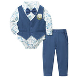 MQTIME  -  Baby Boy Baptism Outfit Infant First Easter Church Christening Suit Set Toddler Formal Wedding Birthday Party Gift Clothes