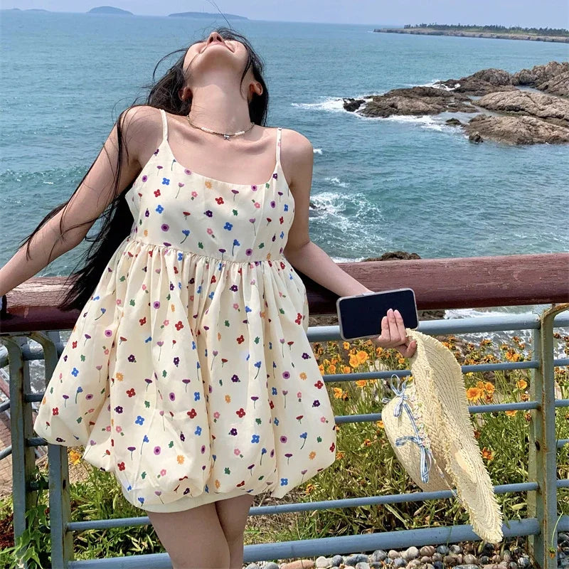 MQTIME - Sweet Young Lady Summer Bud Dress Fashion Printing Women's St mqtime MQTIME - Sweet Young Lady Summer Bud Dress Fashion Printing Women's St mqtime