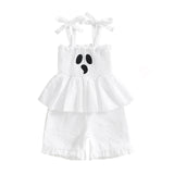 MQTIME  -  Toddler Boy Thanksgiving Romper Plaid Turkey Smocked Tie-up Spaghetti Strap Shorts Jumpsuit for Autumn Winter
