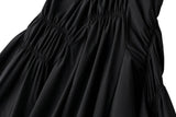 MQTIME  -  Elegant Pleated Long Skirts For Women Casual High Waist Asymmetrical Flared Skirts Solid Color Spring Summer Female Slim Skirts