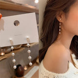 Mqtime New Fashion Stud Earrings For Women Girl Love Heart Pearl Drop Earrings Sweet Simple Earrings Jewelry Accessories Party Gift