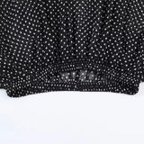  MQTIME  -  Polka Dot Printed Women Shirt Autumn New Bow Tied Blouse Woman Tops Lady Ruffles Long Sleeve Loose Elegant Blouses Top ﻿