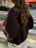 MQTIME  -  Autumn/Winter 2025 New Casual Simple Button-Down Long-Sleeved Jacket Sweater