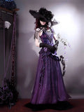 MQTIME  -  Mysterious Nocturne Velvet Elegant Mermaid Dress Elegant Gown Strap Dress Lolita Purple Evening Party Long Dresses