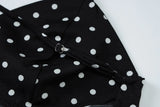 MQTIME  -  Summer Women's French Temperament Polka Dot Sexy V-neck Suspender Backless Dress