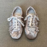  MQTIME  -  Retro Style Women's Casual Shoes Increased Height Malcolm Deqin Spring New Arrival Comfortable Breathable Mesh Lined Rubber Sole