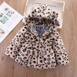 MQTIME  -  New autumn and winter 2-8 year old baby coat thickened warm plush outdoor hooded pure cotton girls coat