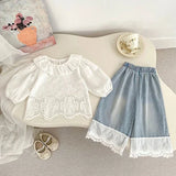 MQTIME  -  New Autumn Infant Baby Girls Sports Clothes Suit Sleeveless Vest+Pants Long Sleeved T-shirt 0-5Yrs Children Clothes Set