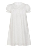 MQTIME  -  Sweet Cute Jacquard Peter Pan Collar Short Sleeve Loose Casual Short Dresses