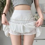 MQTIME  -  2024 New Spring/Summer Design Short Skirt Feels Small, High Waist Appears Slim, Small, Polka Dotted, Sexy, Cute Short Skirt