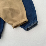  MQTIME  -  Autumn New Children Loose Denim Trousers Cotton Girls Solid Harem Pants Boys Casual Pants Kids Vintage Jeans Baby Clothes