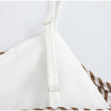 MQTIME  -  Fashion Plaid V Neck Cami Top Women Elegant Sleeveless Spaghetti Strap Camisole Tops Casual Going Out Outfit For Spring Summer
