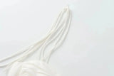  MQTIME  -  White Smocked Strappy Camisole Women's Sexy Sleeveless Ruffle Slim Bra Vest Solid Color Streetwear Y2k Women's Tops Camisole
