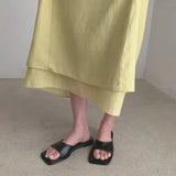 MQTIME  -  Fashion Summer Open Toe Women Slippers Slip on Outdoor Soft Flats Heel Slides High Quality Beach Vacation Sandalias