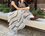 MQTIME  -  Polka Layered Mesh Cake Skirt for Women's Autumn and Winter New High Waisted A-line Fluffy Half Skirt