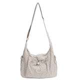 MQTIME  -  Korean Version Niche Large Capacity Lightweight New Solid Color Nylon Casual Solid Color Crossbody Bag