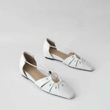 MQTIME  -  New Womens Shoes Fashion Retro Hollow Out Flat Sandals for Woman Exquisite French Casual Shoes Designer Shoes Sandalias De Mujer