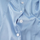  MQTIME  -  French Temperament Turn Down Collar Long Sleeve Single Breasted Basic Office Lady Women Shirt