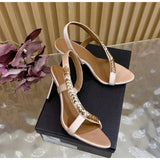 MQTIME  -  Luxury Rhinestones Sequined Satin Women Gladiator Sandals Fashion Summer Slingbacks Wedding Thin High heels Party Dress Shoes