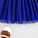 MQTIME  -  2Piece Sets Spring Autumn Baby Clothes Girl Fashion Cute Bow Button Coat+Lace Sleeveless Princess Dress Kids Clothing BC1739