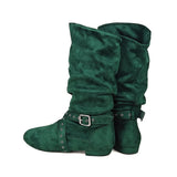 MQTIME  -  Suede Sole Boot Step Women Latin Dance Boots Salsa Shoe Long Warm Up Line Shoes West Coast Swing Swayd Dance Boots