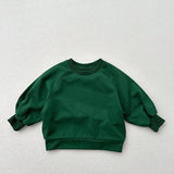  MQTIME  -  Autumn New Children Sweatshirt Solid Boys Girls Long Sleeve Vintage Pullover Kids Casual Sweatshirt Cotton Baby Clothes